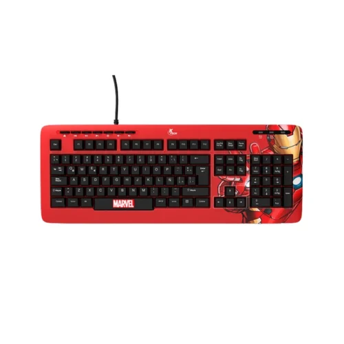 Teclado USB Xtech XTK-M401IM Iron Man Esp/Rojo/Multimedia Psj