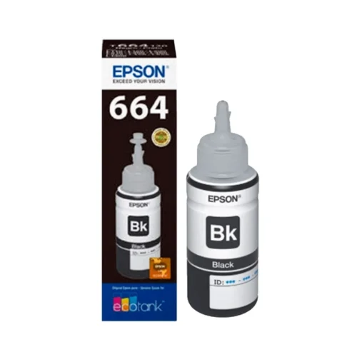 Tinta Epson T664 120 negro L1XX/L2XX/L3XX/L5XX T664120-AL 70 ML