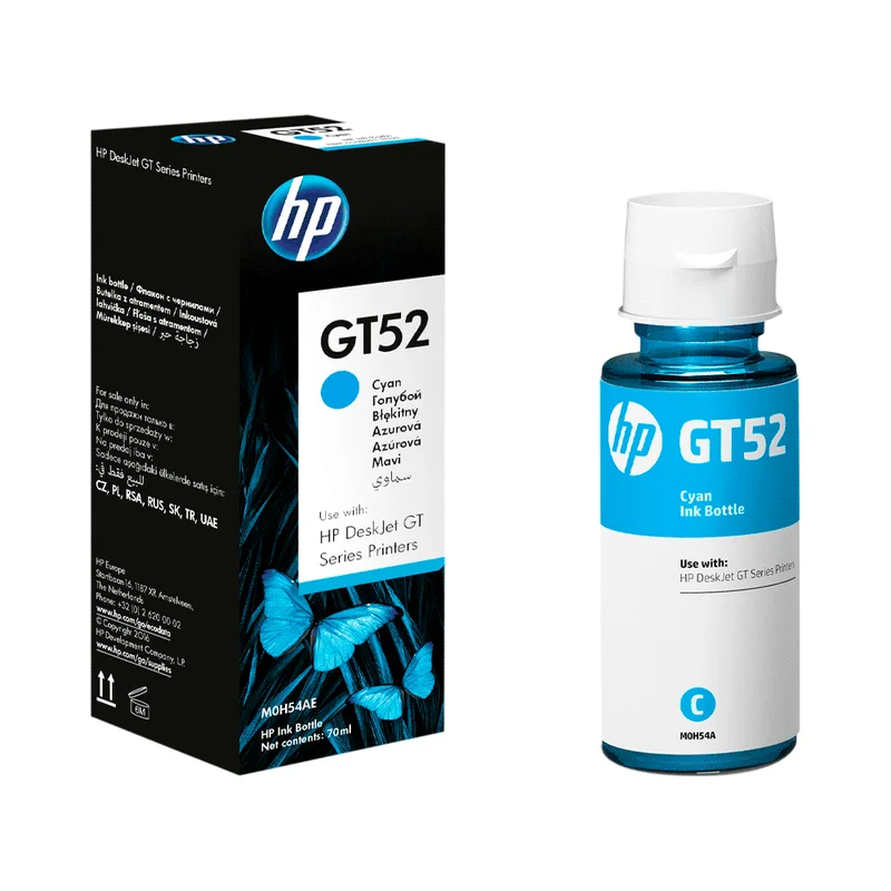 Tinta HP GT52 Cian M0H54AL 70ml