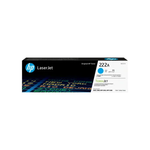 Toner HP 222A Cyan W2221A LJ Pro M203/Mfp 3201/3204/3288/3303/3388