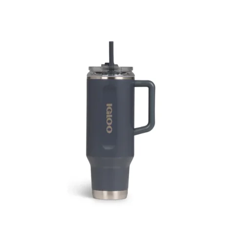 Vaso Térmico Igloo 1.2L Sstl Trvl Mug C/Pajita Carbonite 4P