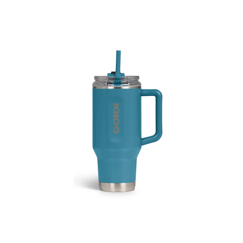 Vaso Térmico Igloo 950ml Sstl Trvl Mug C/Pajita azul Moderno 4P