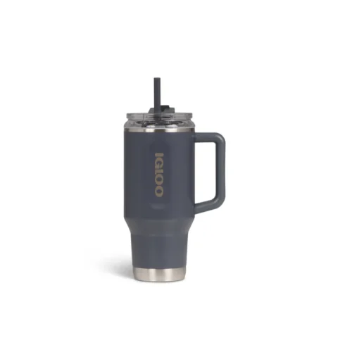 Vaso Térmico Igloo 950ml Sstl Trvl Mug C/Pajita Carbonite 4P