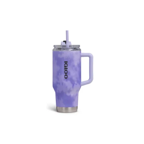 Vaso Térmico Igloo 950ml Sstl Trvl Mug Ice Dye C/Pajita Lila 4P