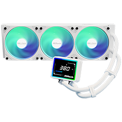 Water Cooler para Procesador ASRock Challenger White 360 Digital 360MM - Blanco (90-ACLA36-WAAGA6)