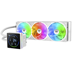 Water Cooler para Procesador Thermaltake TH360-S V3 ARGB Sync Snow Edition Segment LCD 360MM - Blanco (CL-W472-PL12SW-A)